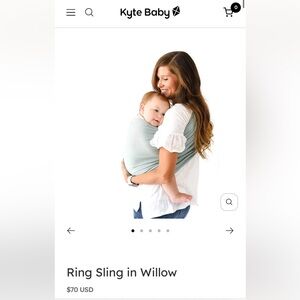 Kyte ring sling in willow